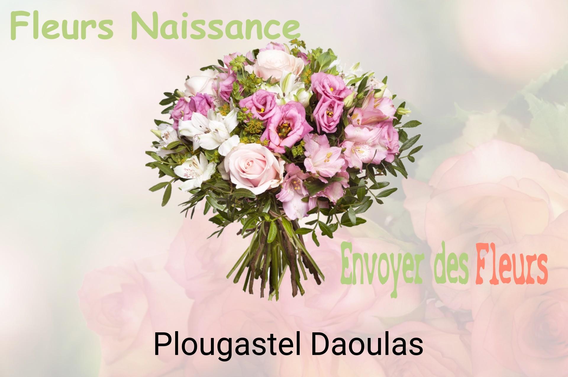 Bouquet de fleurs de naissance livré à Plougastel-Daoulas